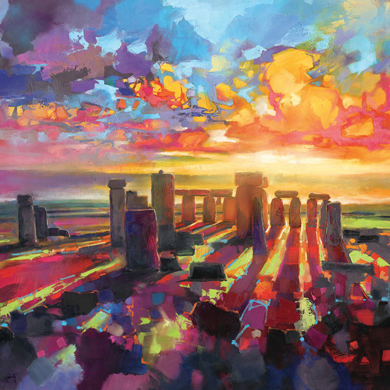 Stonehenge Equinox by Scott Naismith - Wrapped Canvas Painting, 85 cm H x 85 cm W
