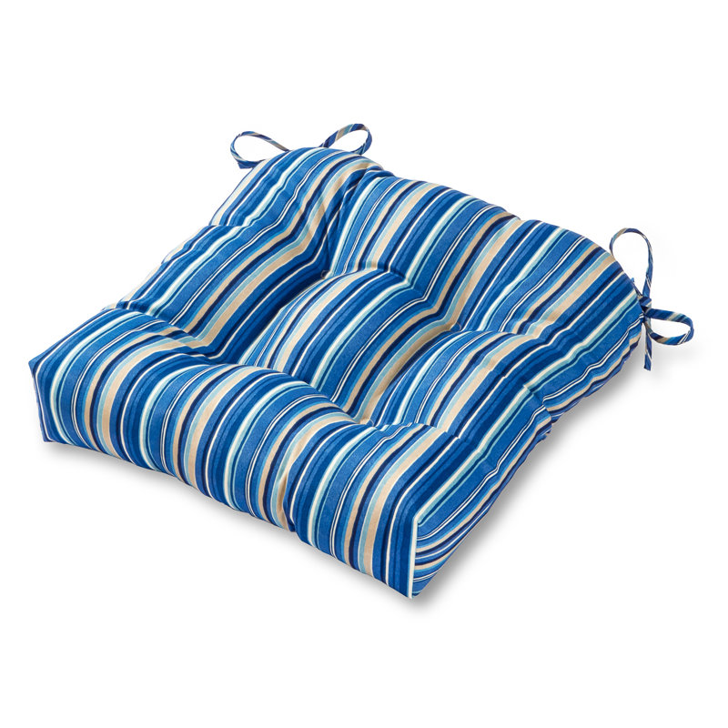 Shipton Outdoor 20'' Dining Chair Seat Cushion, Sapphire, 1