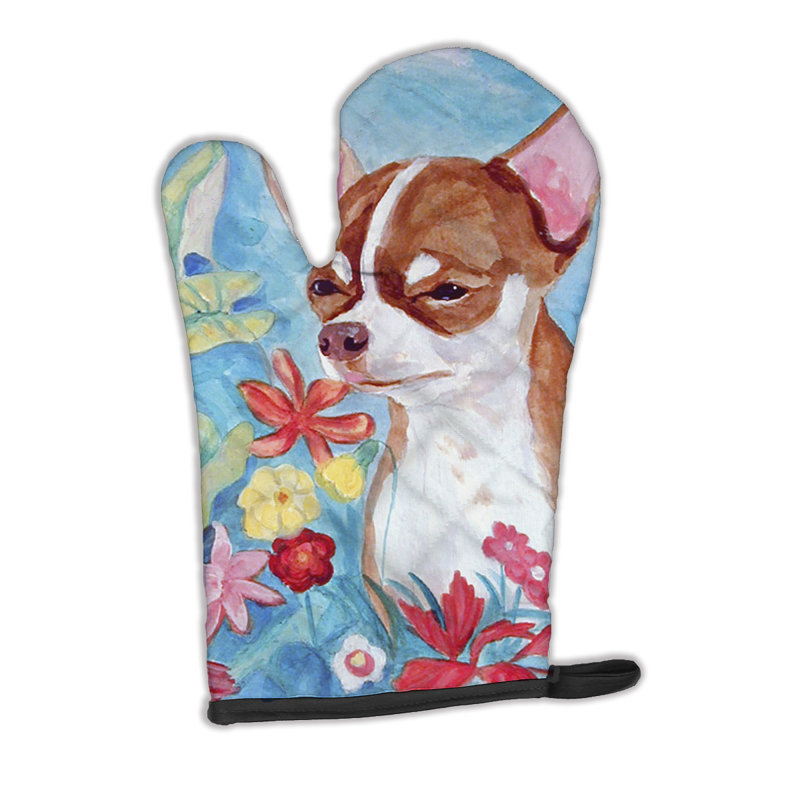Gant de cuisinier Chihuahua de fleurs de Winston porter