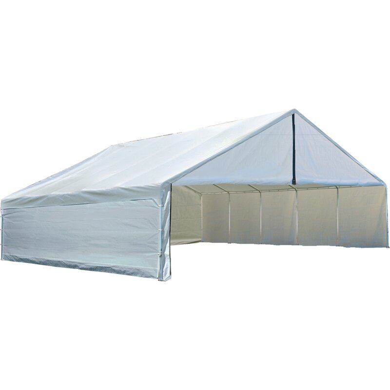 ShelterLogic UltraMax ShelterLogic White Fabric Side Wall for Canopy ...