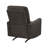 Ray Rocker Manual Reclining Chair, Chocolate Brown Polished Microfiber