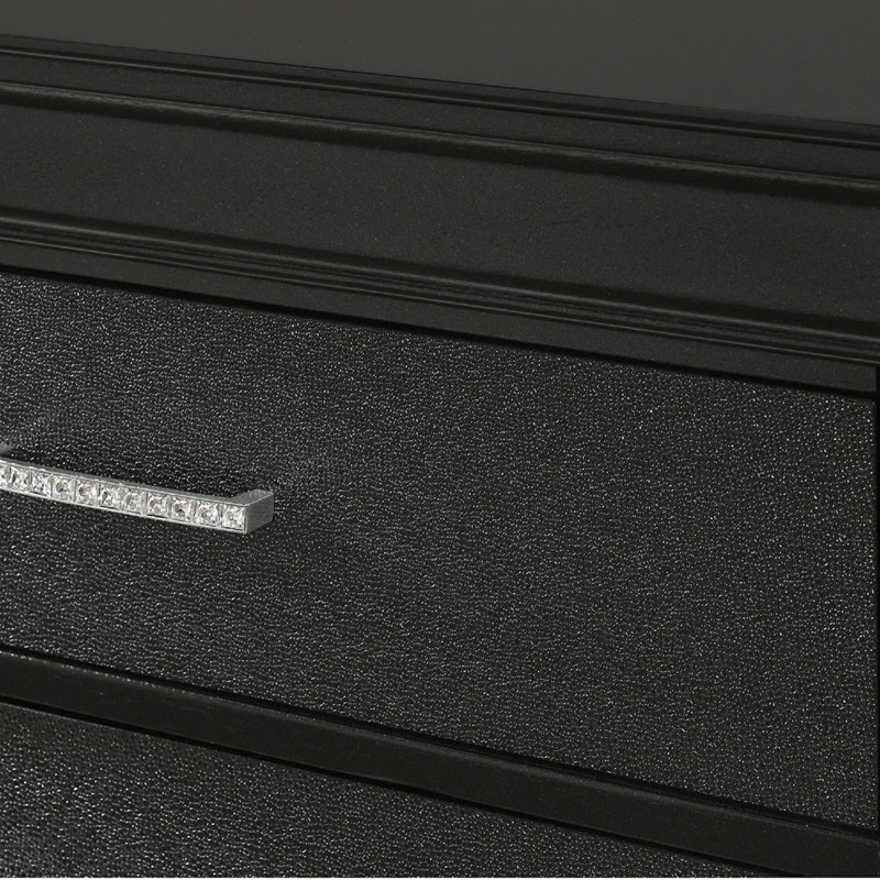 1pièce table de chevet moderne à deux tiroirs Glam