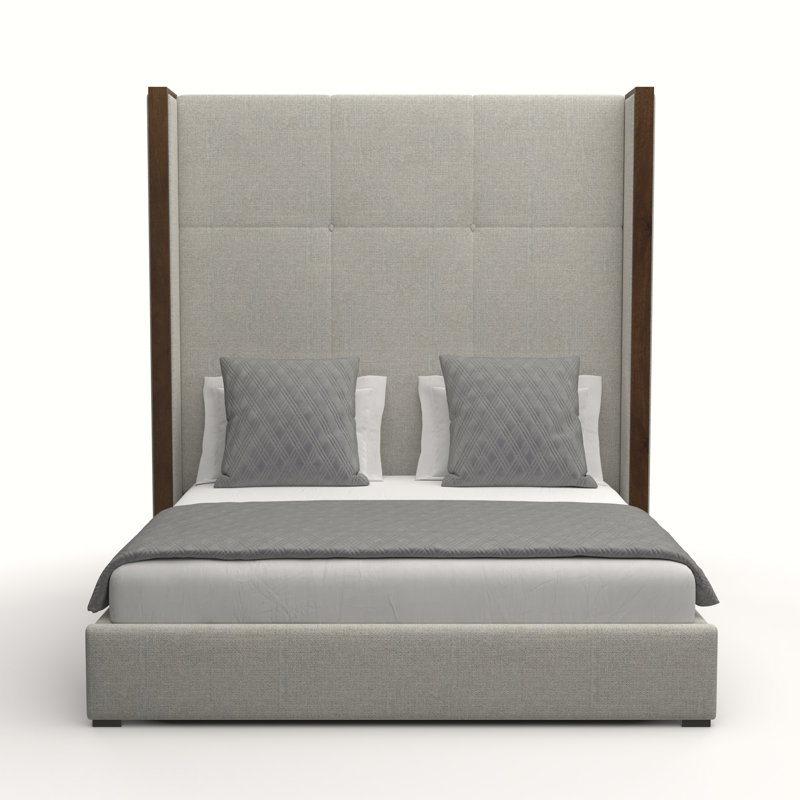 Dipson Upholstered Standard Bed, Grey Revolution®, California King (High)