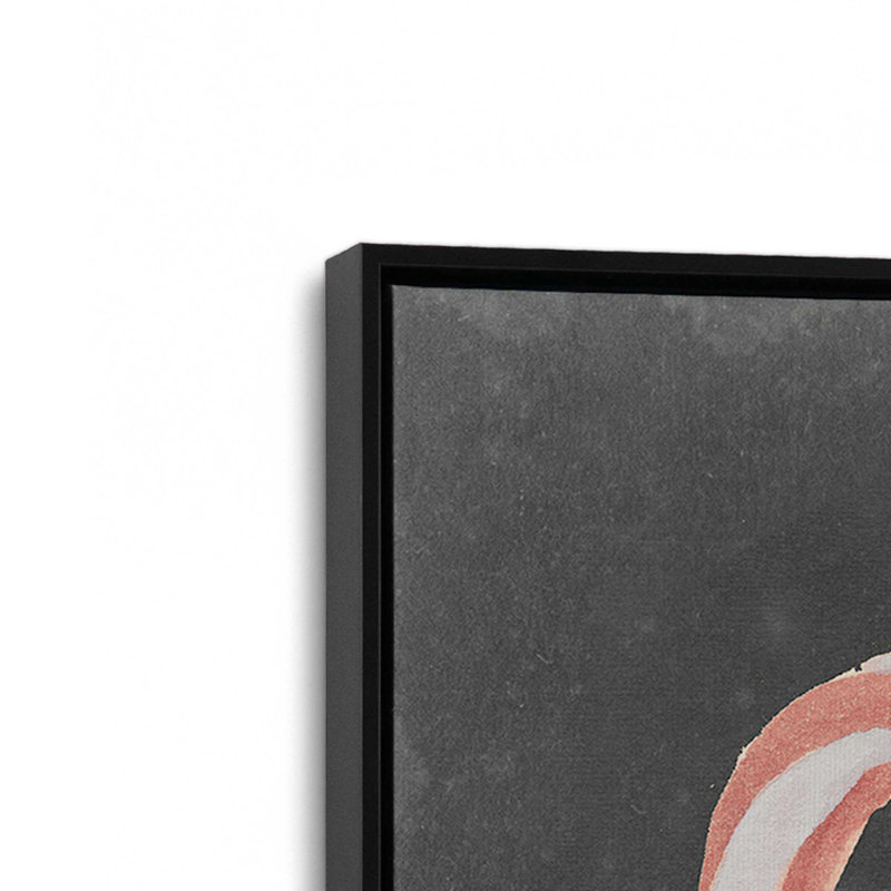 «Candy Cane», reproduction magique sur toile, Cadre flottant noir, H 48,75 po x l 32,75 po
