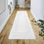 White Non Slip Rocco Area Rugs & Runners – Luxury Living Room Carpet, Bedroom Rug, Kitchen Floor Mat & Hallway Door Mat-24819229