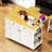 Kitchen Island With Drop Leaf And Power Outlet, Rolling Kitchen Storage Cart For Kitchen, Dining Room-784761140