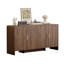 60” Sideboard Curved Cabinet With 4 Doors-1356033083