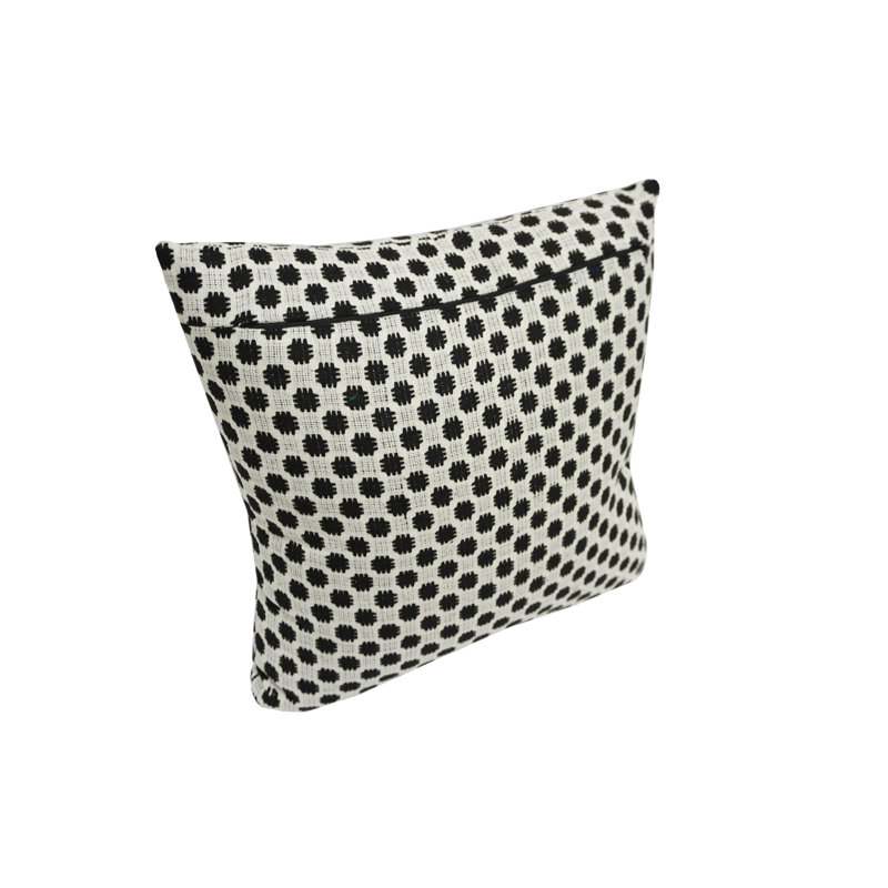 Polka Dots Silk Reversible Throw Pillow