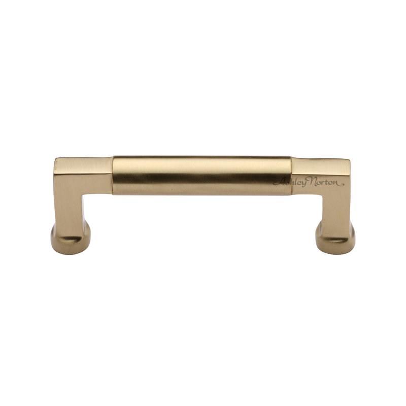 Bauhaus Cabinet Bar Pull, Satin Brass, 6"