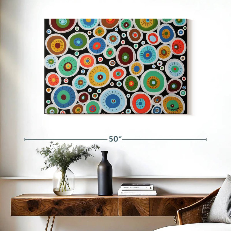 Avery Round Blooms, 26" H x 39" W