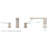 Deckard Double Handle Deck Mounted Roman Tub Faucet Trim-35197826