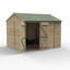Becwood 7 ft. 10 in. W x 9 ft. 10 in. D Solid Wood Apex Garden Shed
