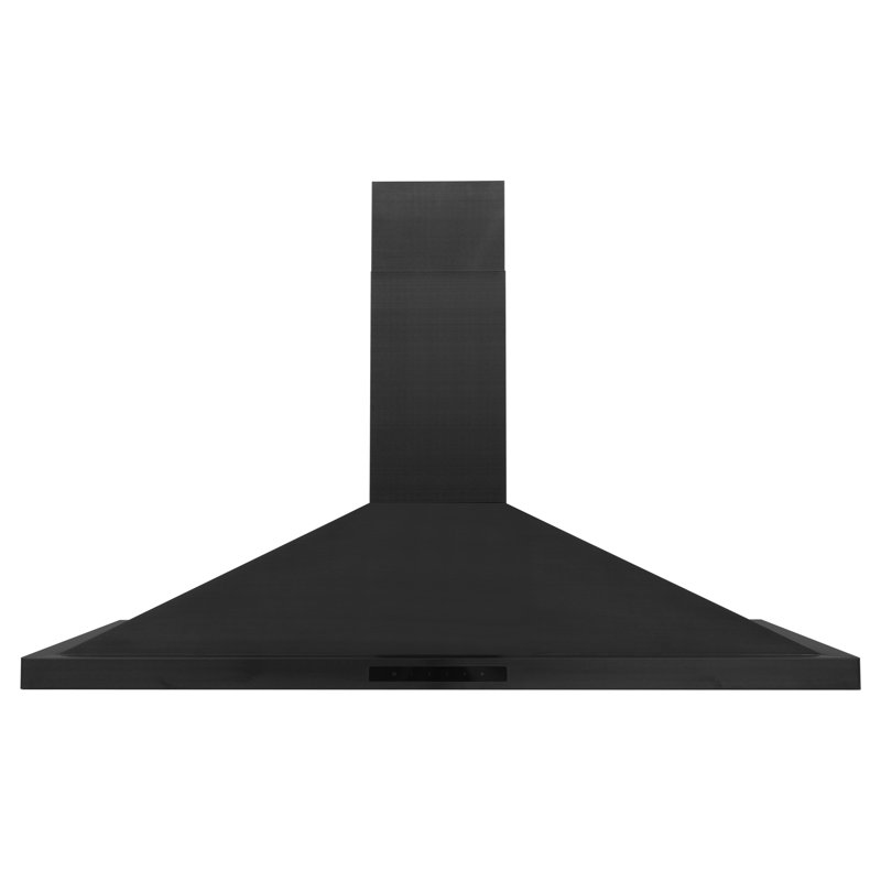 ZLINE Convertible Vent Wall Mount Range Hood, Black Stainless Steel