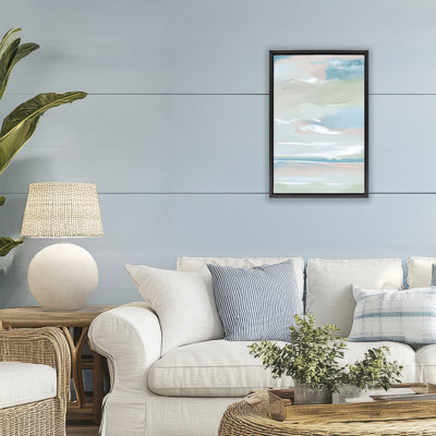Seaside Blush Sunrise Floating Frame, design by Lera