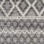 Bhrianne géométrique tissé à plat à la main et recyclé P.E.T. Tapis gris / blanc-693980562