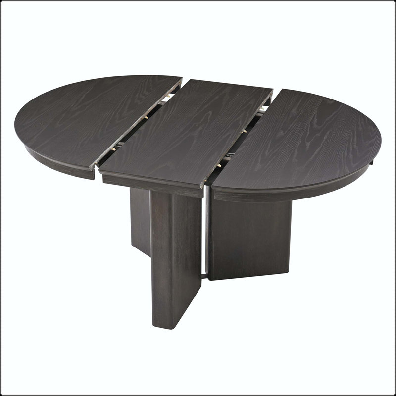 Oval Extendable Farmhouse Dining Table with Pedestal Base
