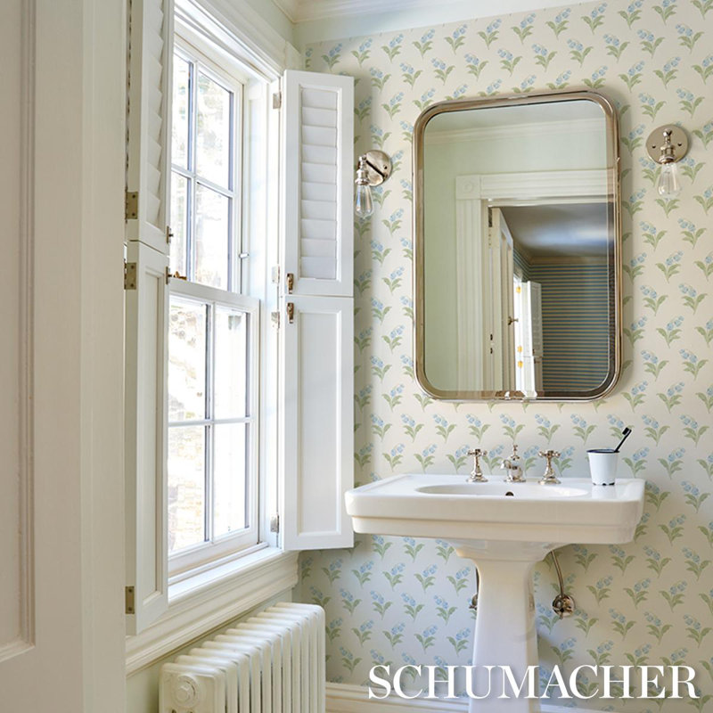 Lily Of The Valley Wallpaper, Blue