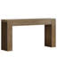 Console rustique avec pieds à lattes verticales, parfaite pour les petits espaces et les entrées, table de canapé pour la décoration du salon