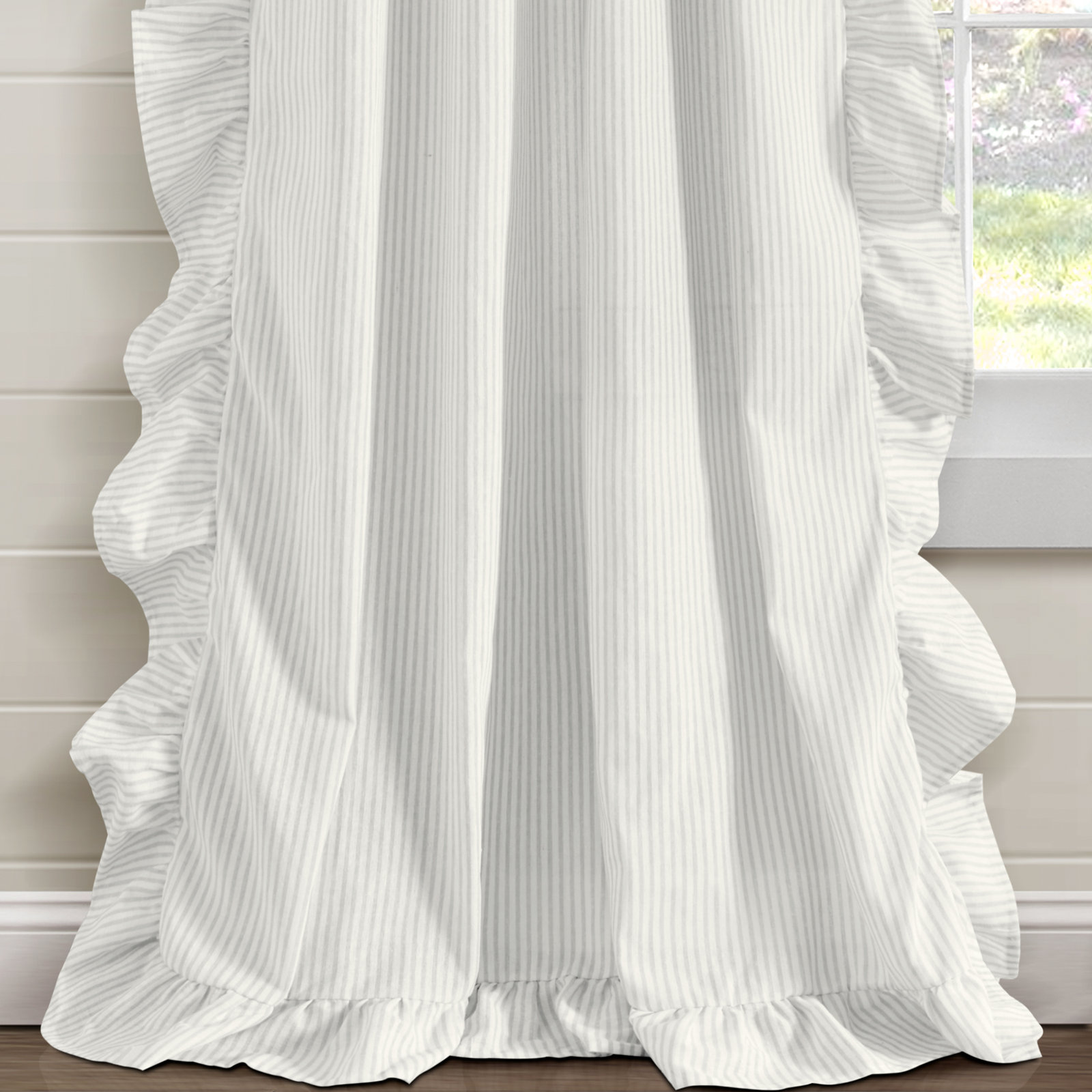 Yolandi Room Darkening Curtain, Light Gray