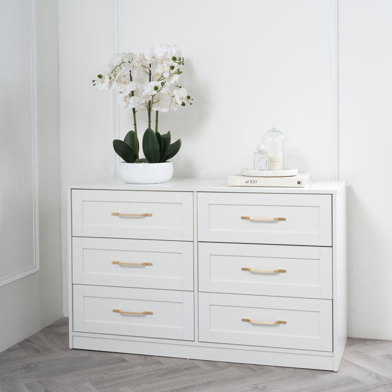 Aydon 6 Drawer White Chest