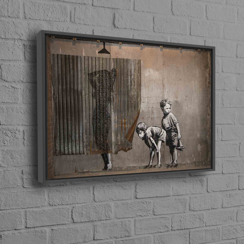 «Lady Lady», impression d'art inspirée de Banksy, présente une décoration murale de rue brillante et une peinture murale graffiti pour une esthétique de maison surélevée