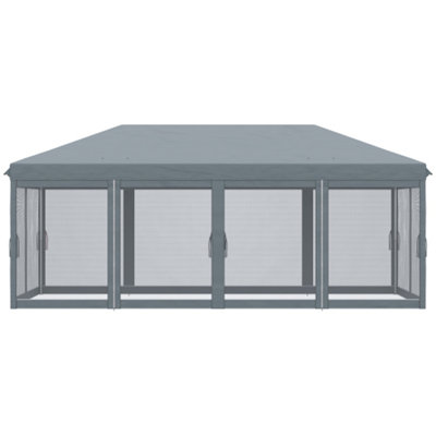 Tente escamotable avec filet