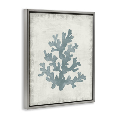 «Blue Coral Form Floater Canvas» par Conrad Knutsen