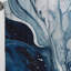 Blue Grey Ethereal Elixir I - Modern Room Darkening Abstract Curtain - 1 Panel-107826499