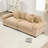 Mykala Corduroy Upholstered Sectional Sofa with Thick Armrests & Throw Pillows-114888052-124302860