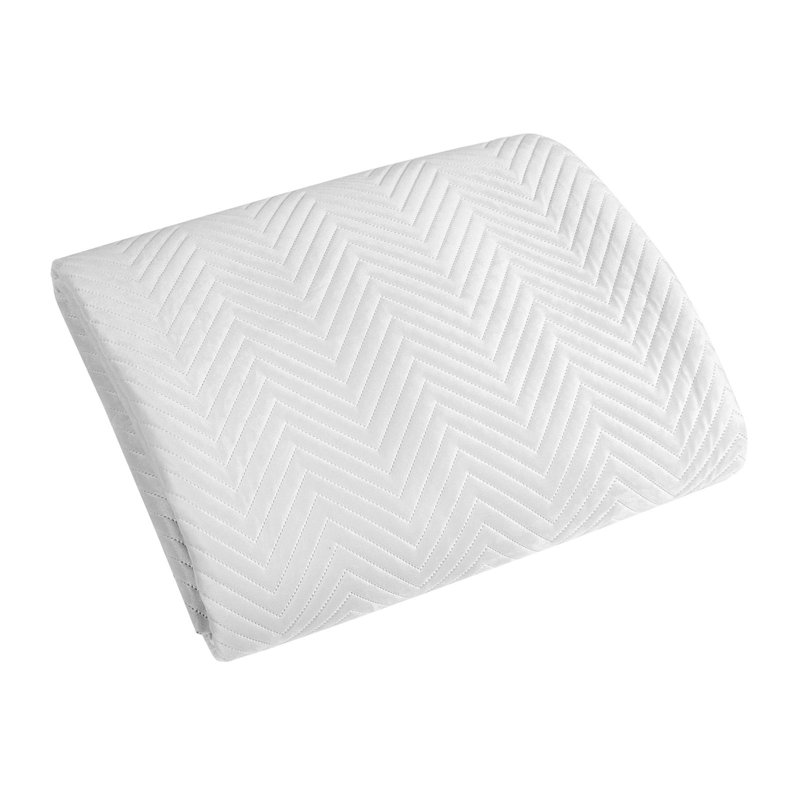 Gaphna Polyester Solid Colour Bedspread, W170 x L210cm, White