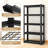 5 Tier Storage Shelves, 3000lbs Adjustable Shelving Unit Storage Rack Organizer For Garage Pantry Kitchen Warehouse