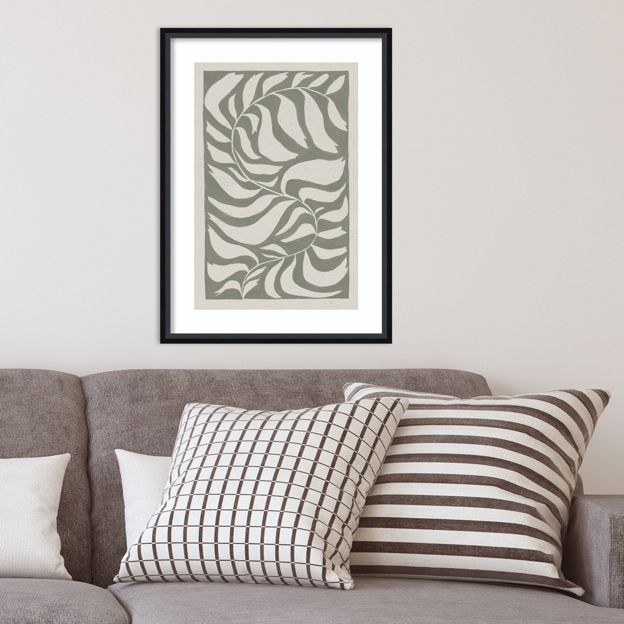 Winding Vine by Moira Hershey, 25" H x 19" W x 2" D, Black