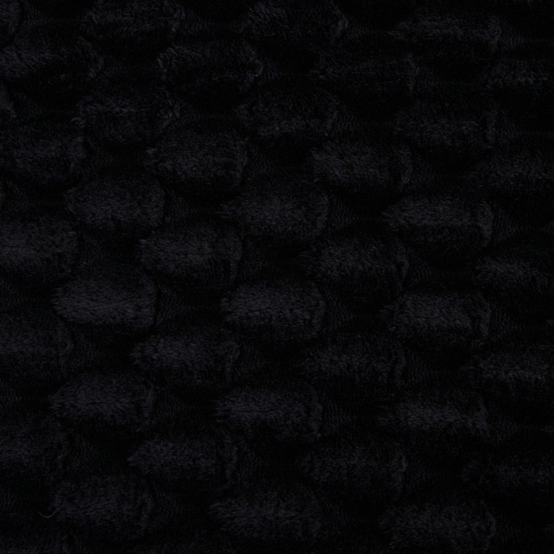 Canapé moelleux moelleux 137,8 po, Polyester noir