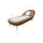 Similicuir brun / beige