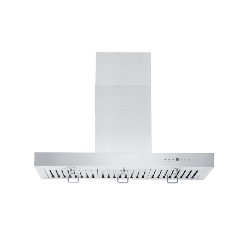 42" KE 400 CFM Convertible Wall Mount Range Hood in Brushed Stainless Steel