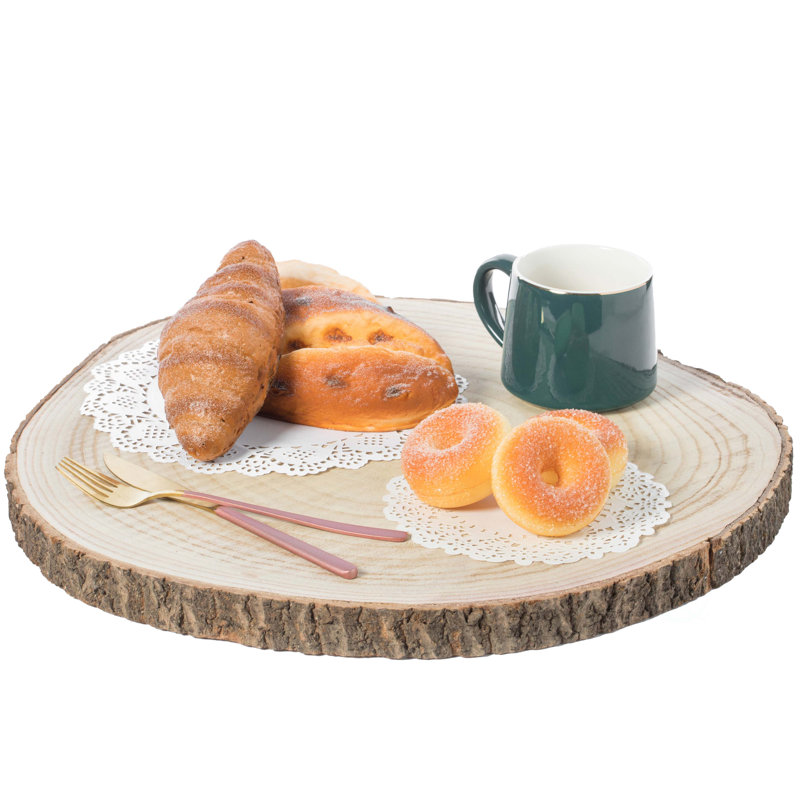 Millwood Pines Paulk Wood Tray, 1.25" H x 18" W x 18" D