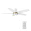  Ventilateur de plafond encastré à DEL à 5 pales de 48 po avec télécommande et ensemble d'éclairage inclus-1158583809