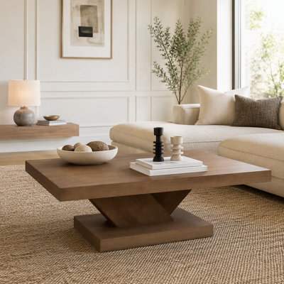 47" Modern Cross Leg Coffee Table