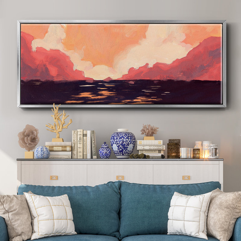«Pink Rock Coast II», toile encadrée, H 20 po x l 50 po