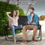 Chaise de plage pliante avec coussins Starobin