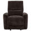 Fauteuil inclinable et oscillant brun foncé Trask