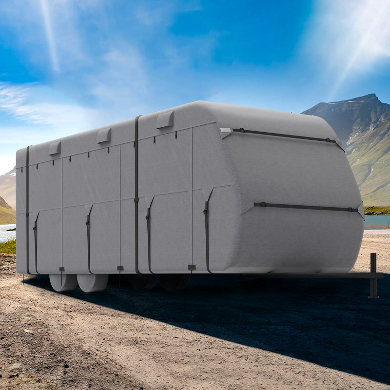 Trailer Travel RV Cover Class A Camper Cover Non-Woven Fabric, 9.03' H x 28.02' W x  8.86' D