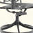 All-Weather Cast Aluminum Dining Set, Include Swivel Chairs And Rectangular Table With Black Frame-1893081152