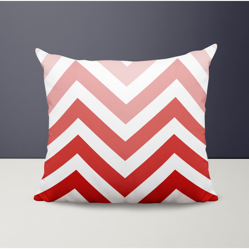 Housse et insert de coussin décoratif en polyester, L 15 po x H 15 po, Rouge