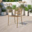 Fauteuil de patio intérieur / extérieur en acier à dossier rond Oia-20394779