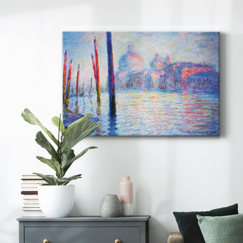 «Canal Grand» par Monet-Gallery, toile tendue, H 12 po x l 18 po