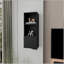 Armoire murale noire avec une porte