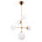 Gerane Modern Gold 5 Light Chandelier