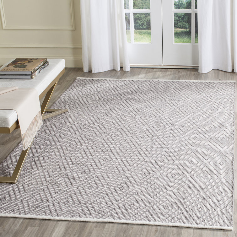 Akihito Hand Woven Cotton Geometric Rug