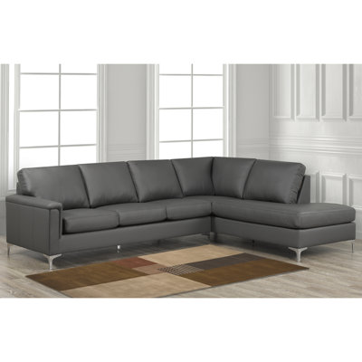 Upholstered L-Shaped Sectional Right Hand Facing